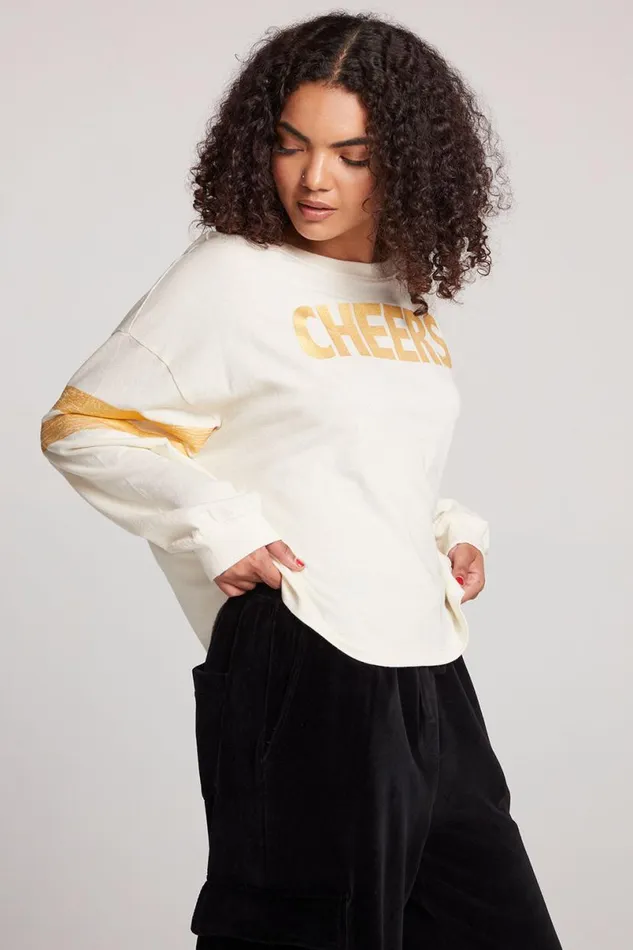 Womens Tops Chaser Brand Cheers Long Sleeve