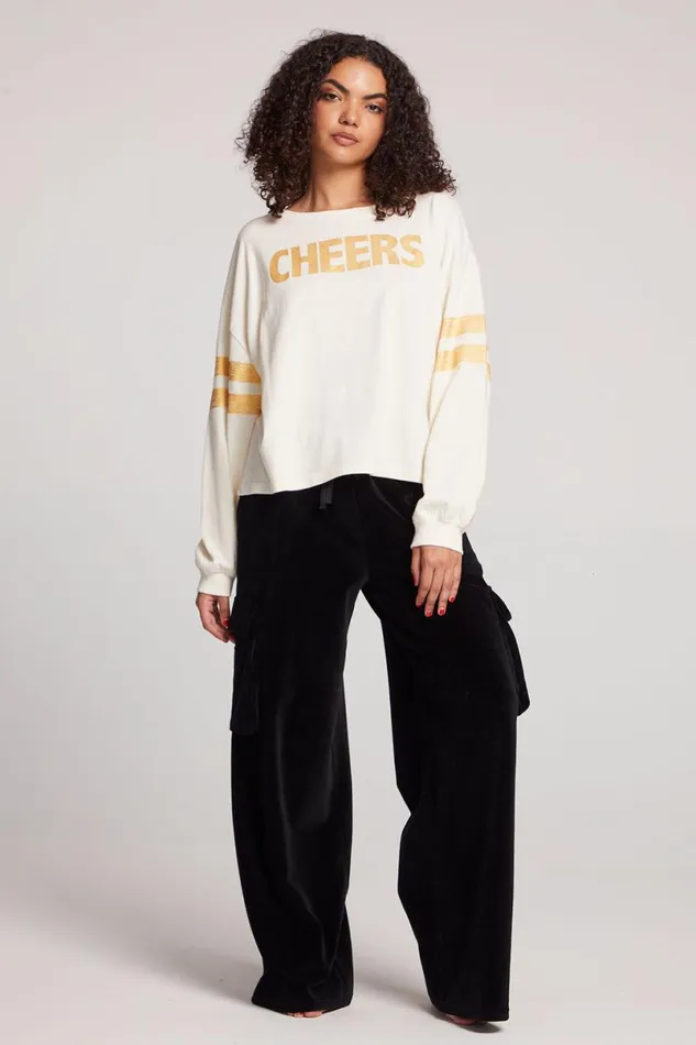 Womens Tops Chaser Brand Cheers Long Sleeve