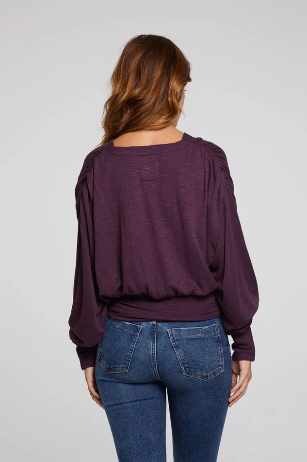 Womens Tops Chaser Brand City Plum Perfect Blouse