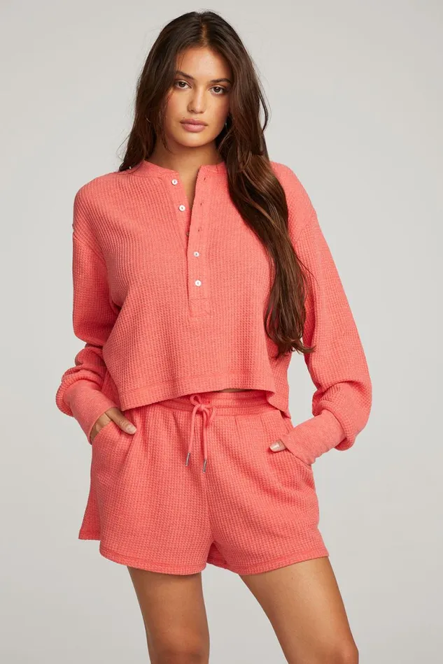 Womens Tops Chaser Brand Flame Long Sleeve