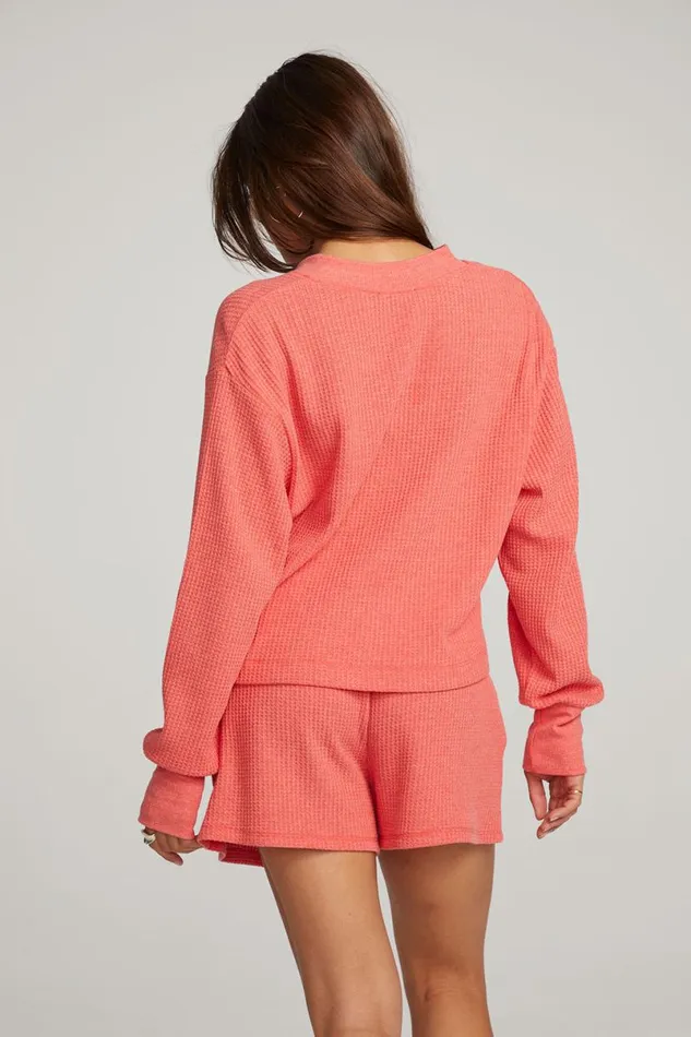Womens Tops Chaser Brand Flame Long Sleeve