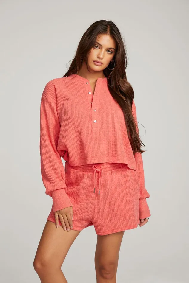 Womens Tops Chaser Brand Flame Long Sleeve