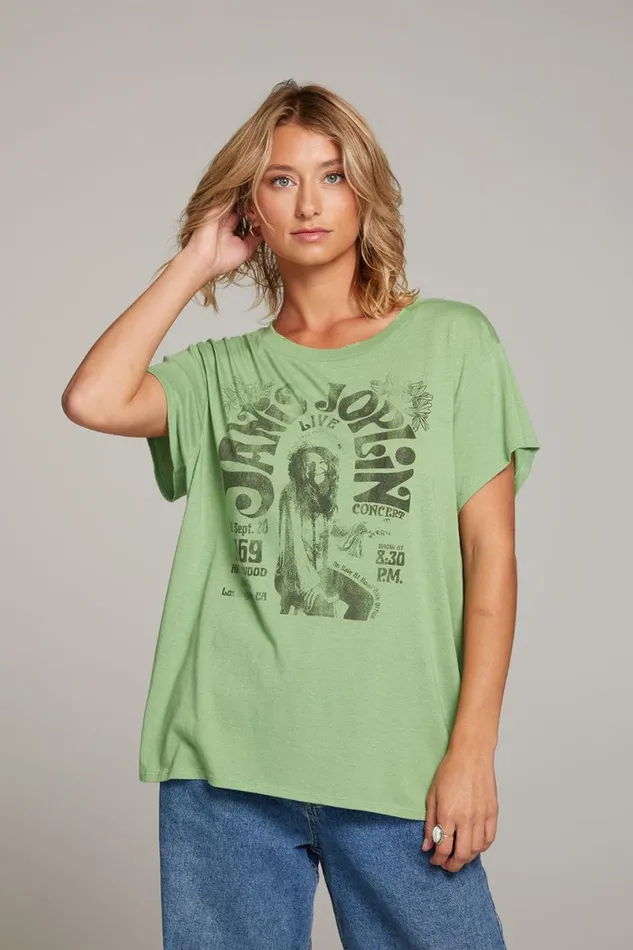 Womens Tops Chaser Brand Janis Joplin Hollywood Bowl Tee
