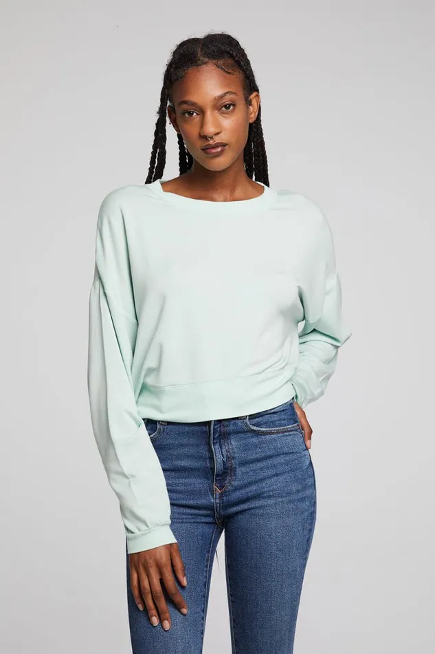Womens Tops Chaser Brand Scarlet Matcha Pullover