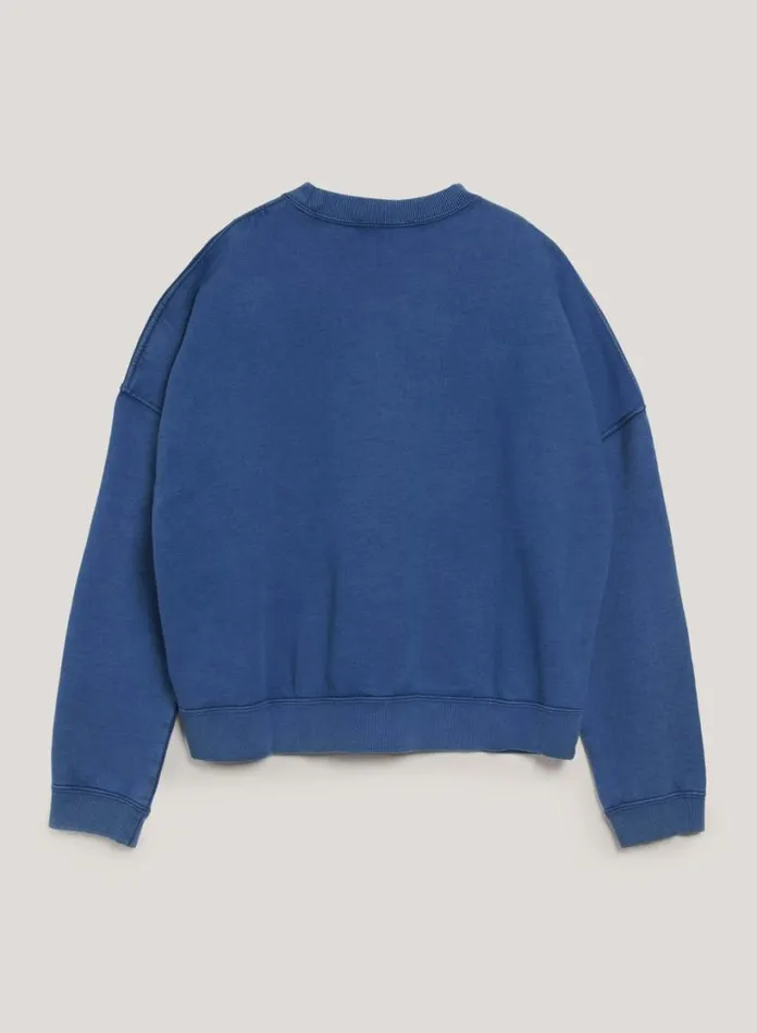 YMC Almost Grown Sweatshirt Blue Womens Sweatshirts