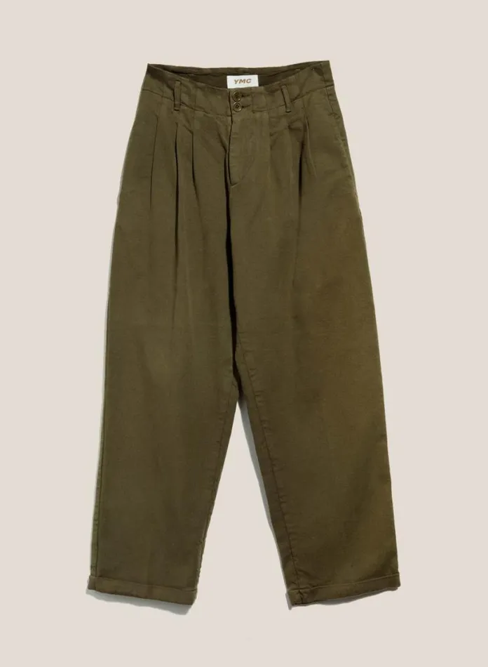 YMC Earth Keaton Trouser Olive Womens Earth