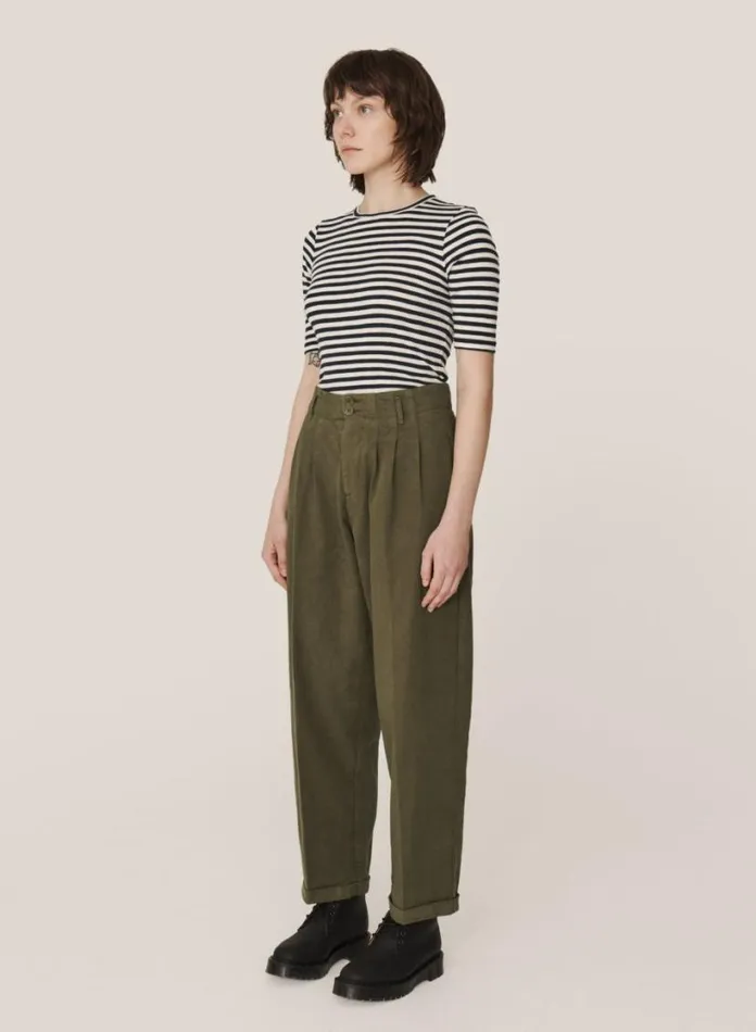 YMC Earth Keaton Trouser Olive Womens Earth
