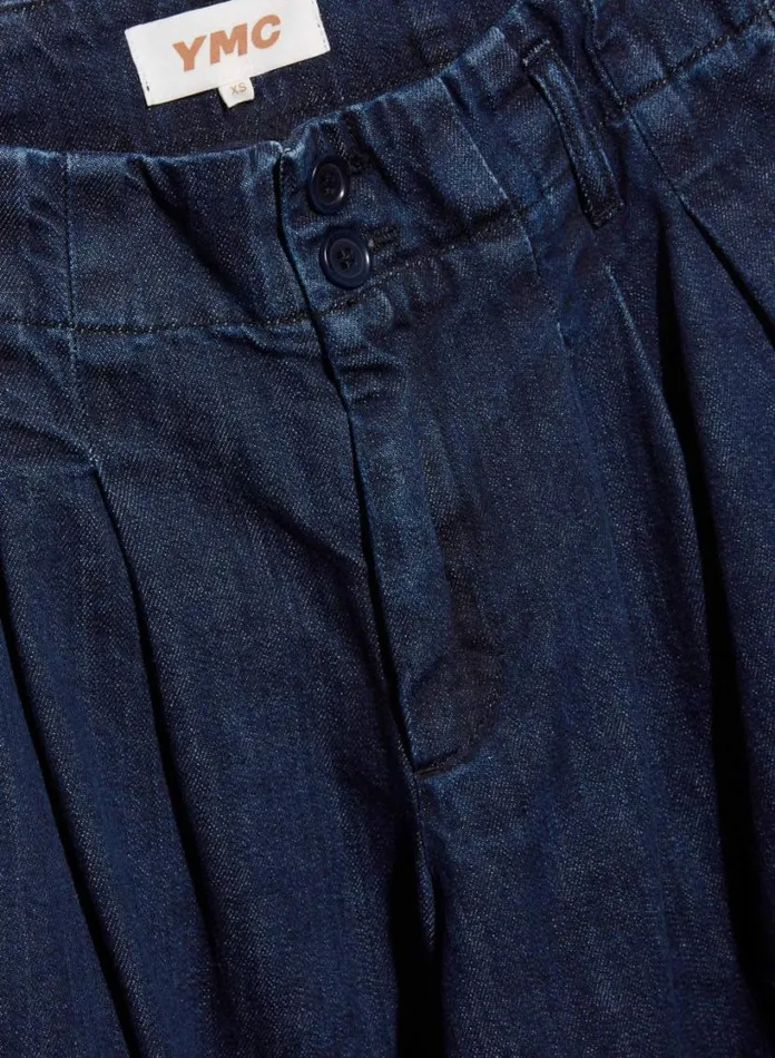 YMC Earth Keaton Washed Denim Trouser Indigo Womens Earth