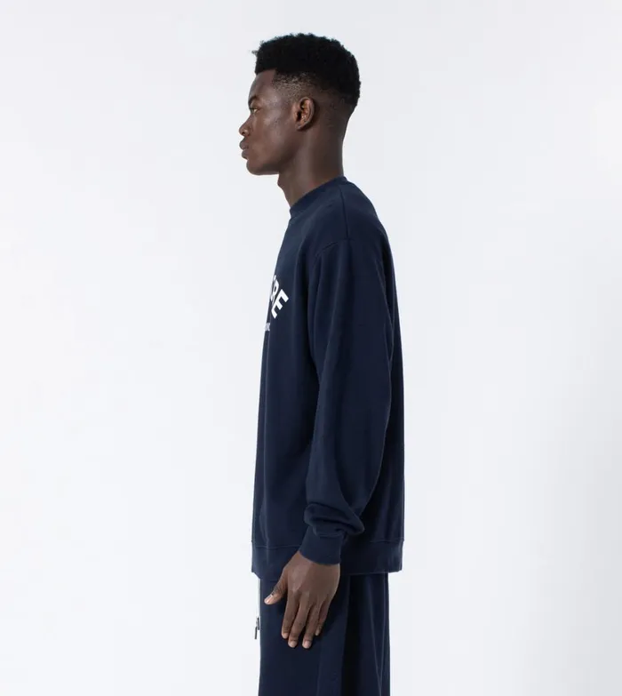 Zanerobe Hoodies and Sweaters Men Studios Orgo Crew Sweat Indigo